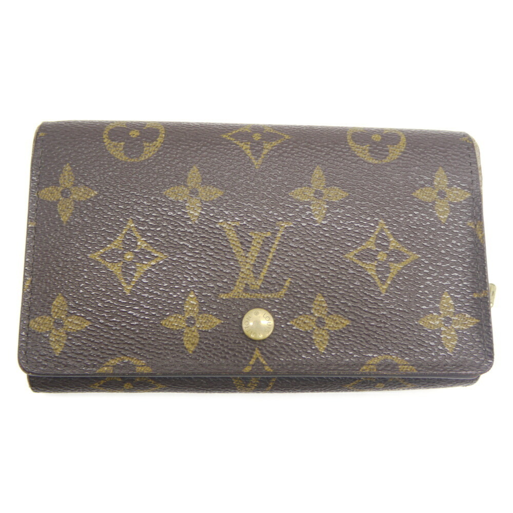 LOUIS VUITTON Louis Vuitton Monogram Portefeuille Trésor Bi-fold Wallet Brown...